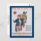 Help hem om de VS te helpen! Briefkaart (Voorkant / Achterkant)