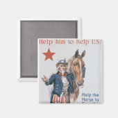 Help hem om de VS te helpen! Magneet (Voorkant / Achterkant)