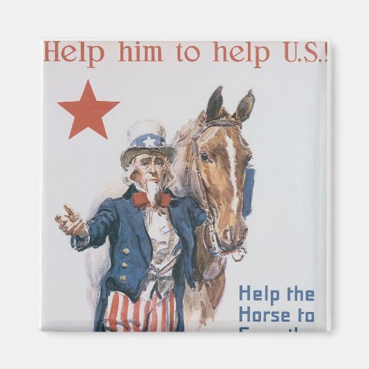 Help hem om de VS te helpen! Magneet (Voorkant)