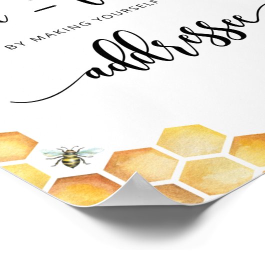 Help het Bezige bruidadres en het Poster van de En (Hoek)