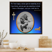 Help het dakloze poster (Keuken)