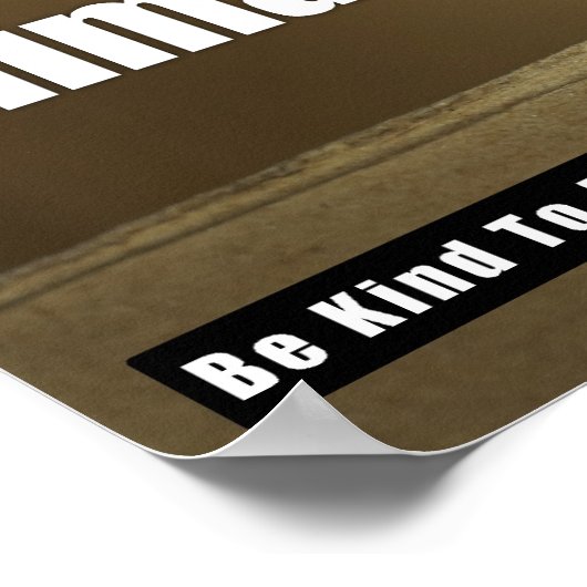 Help het Poster van dakloze dieren (Hoek)