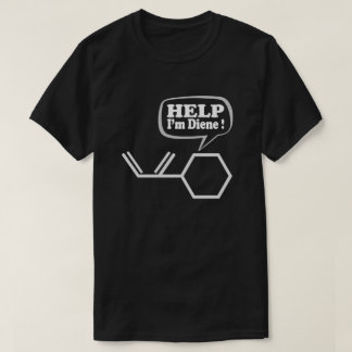 Help-I-m-diene, grappige scheikunde T-shirt