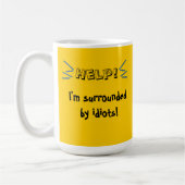 Help! Ik ben omringd door idioten. Koffiemok (Links)
