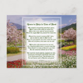"Help in Time of Need" Christelijk gedicht Feestdagenkaart (Voorkant)