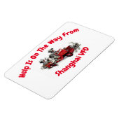 Help is onderweg, flexibele magneet (Linkerzijde)