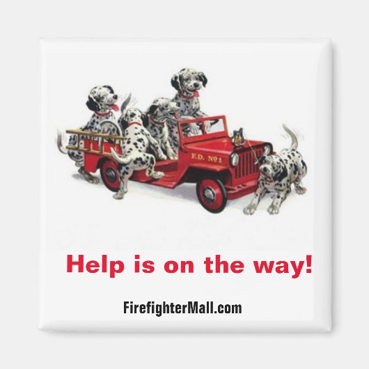 Help is onderweg! magneet (Voorkant)