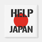 Help Japan - Magneet (Voorkant)