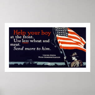 Help je jongen poster