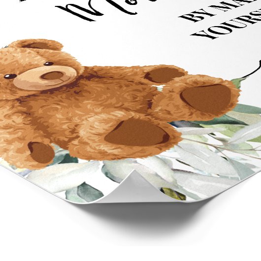 Help mam jezelf te richten tot Beer Shower Poster (Hoek)