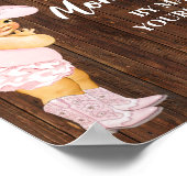 Help mam om jezelf te richten Cowgirl Shower Poster (Hoek)