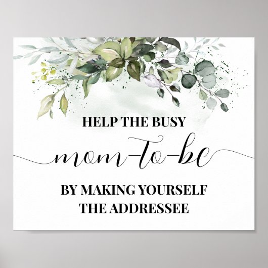 Help mam om jezelf te richten — Greenery Shower Poster (Voorkant)