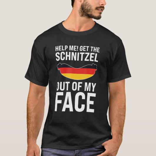 help me om de schnitzel German Festival Beer T-shirt (Voorkant)