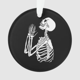 Help me Skelet op zoek naar hulp op een Ornament