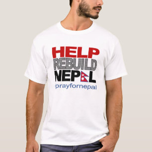 Help Nepal opnieuw op te bouwen T-shirt