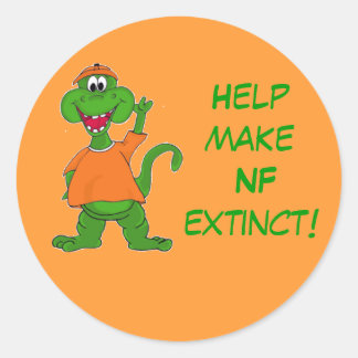 Help NF uit te sterven! Ronde Sticker