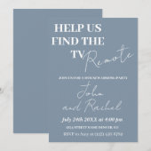 Help ons de TV-afstandsbediening leuke housewarmin Kaart (Voorkant / Achterkant)