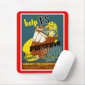 Help ons voedsel te bewaren muismat (Met muis)