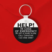 Help pet home alone emergency contact personalized