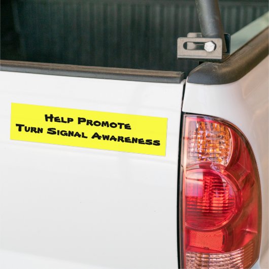 Help promotenSignaalbewustmaking omkeren Bumpersticker (Op Truck)