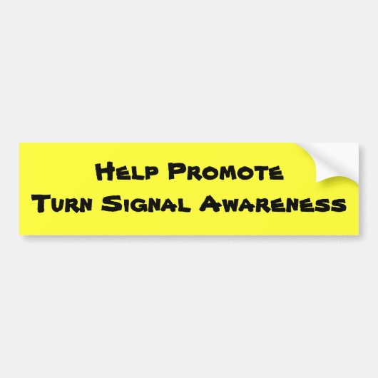 Help promotenSignaalbewustmaking omkeren Bumpersticker (Voorkant)