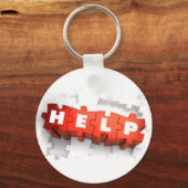 Help puzzelstukjes Sleutelhanger (Voorkant)