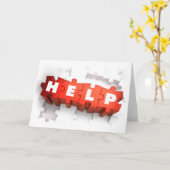 Help puzzelstukjes Wenskaarten Kaart (Gele Bloem)