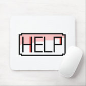 Help! Retro RPG Chat Box Pixel Design Muismat (Met muis)