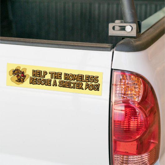 Help thuisloze bumpersticker (Op Truck)
