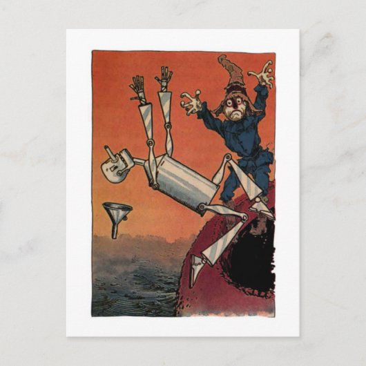 Help! Tinman Falling Briefkaart (Voorkant)