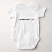 Help voor Orphans Baby Onsie Romper (Achterkant)