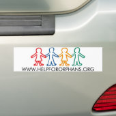 Help voor orphans-Bumpersticker Bumpersticker (Op auto)