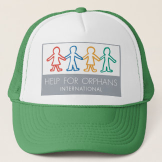 Help voor orphans Green/White Trucker Hat Trucker Pet