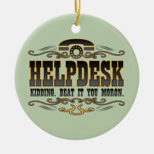Helpdesk Keramisch Ornament