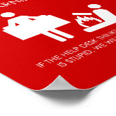 Helpdesk Waarschuwing Poster (Hoek)