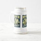 Helpen blanke mannen dansen sinds 1842 bierpul (Voorkant links)