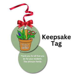 Helpend bij mijn groei Leraar Cadeau Metaal Bedankjes Labels