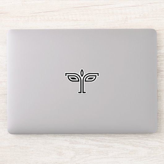 Helpende Leven Letter T Monogram Sticker (Computer)