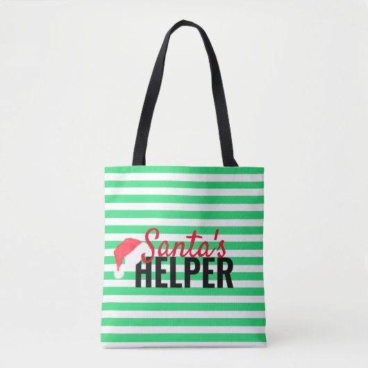 Helper Green Monogram Tas voor kerstbedekking kers (Voorkant)