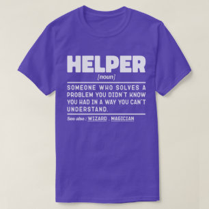 Helper Noun Definitie Grappige Specialist Werkneme T-shirt