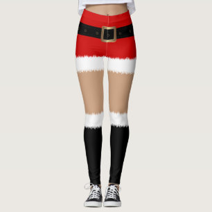 Helperrode horten van de kerstman leggings