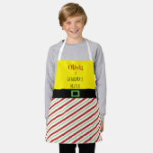 Helperrood Kind met kerstgrootmoeders Helperrood Schort (Gedragen)