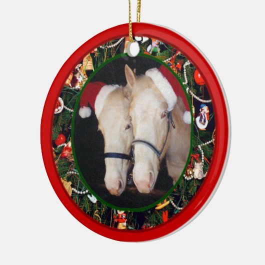 Helpers van de Kerstman Keramisch Ornament (Links)