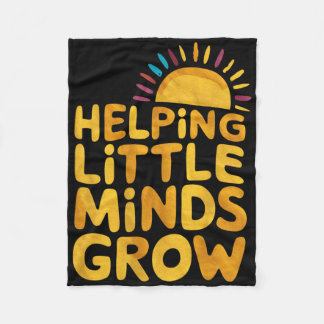 Helping Little Minds Grow Leraar Wildflower Ck Naa Fleece Deken