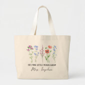 Helping Little Minds Grow Tote | Custom Name Teach (Voorkant)