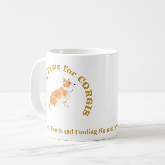 Helping Paws Mok wit (Voorkant links)