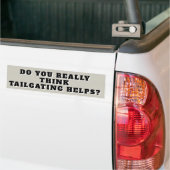 Helpt het trainen echt? bumpersticker (Op Truck)