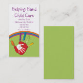 Helpt het Visitekaartje van de HandZorg van het Ki (Voorkant / Achterkant)