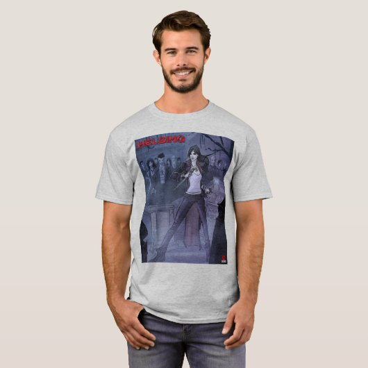 Helsing design basic grijs t-shirt (Voorkant volledig)