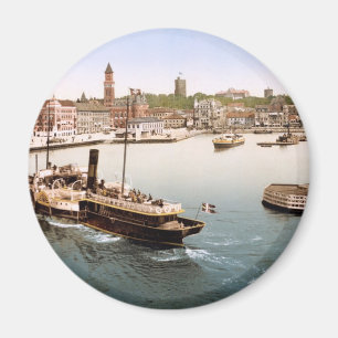 Helsingborg haven en stadhuis Zweden Magneet